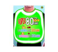 Bavaglio Humoristico per festa di Compleanno dei 80 anni, ottanta anni