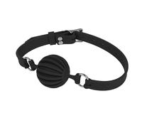 Bavaglio nero MEO® GAGLOCK™ con pallina in silicone bloccabile - Taglia - large