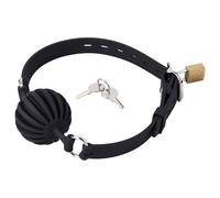 Bavaglio nero MEO® GAGLOCK™ con pallina in silicone bloccabile - Taglia - medium