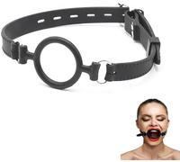 Bavaglio sessuale per donna, giocattolo sessuale in silicone per coppie, bavaglio BDSM Bondage, O-ring Ø3,6 cm, bavaglio a palla, dilatatore orale Giocattolo sessuale per coppie Sesso estremo