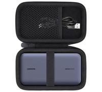 Baval Custodia da viaggio rigida portatile compatibile con caricabatterie portatile Ugreen Power Bank 25000 mAh 145 W, solo custodia