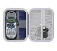 Baval Custodia per stampante di etichette compatibile con etichettatrice portatile DYMO LetraTag LT-100H/LT-100H Plus (custodia grigia)