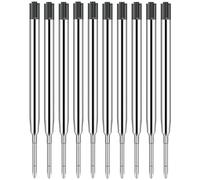 BAVALIN 10 Pezzi Ricariche di Penna a Sfera - 1 mm Ricarica Penna Ricariche Inchiostro Per Penne a Sfera Ricariche Sostituibili Scrittura Liscia - Nero