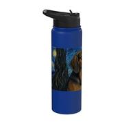 Bavarian Mountain Scenthound Cane Van Gogh Notte stellata Stainless Steel Insulated Water Bottle