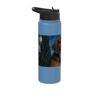 Bavarian Mountain Scenthound Cane Van Gogh Notte stellata Stainless Steel Insulated Water Bottle