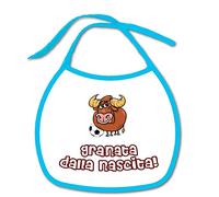 Bavetta Bavaglino personalizzabile Calcio Tifoso Torino Granata dalla nascita nascita Regalo nascita neonato gadget compatibile per tifoso