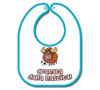 Bavetta Bavaglino personalizzabile Calcio Tifoso Torino Granata dalla nascita nascita Regalo nascita neonato gadget compatibile per tifoso