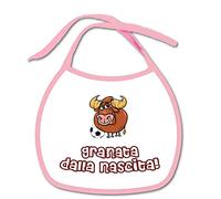Bavetta Bavaglino personalizzabile Calcio Tifoso Torino Granata dalla nascita Regalo nascita neonato gadget compatibile per tifoso