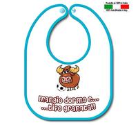 Bavetta Bavaglino personalizzabile Calcio Tifoso Torino mangio bevo e tifo Granata