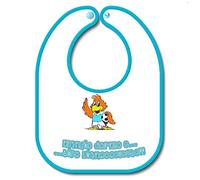 Bavetta Bavaglino personalizzabile gadget compatibile per tifoso bianco celeste mangio bevo e tifo Biancoceleste Serie Lazio nel cuore