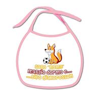 Bavetta Bavaglino personalizzabile Regalo nascita neonato gadget compatibile per tifoso Calcio Tifoso Roma Sono... Tifo Giallorosso