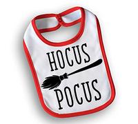 Bavetto Bavaglino Idea Regalo Halloween Bordino Rosso Hocus Pocus Medium