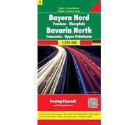 Baviera centro nord 1:200.000: Toeristische wegenkaart 1:200 000