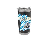 Baviera Germania design con mappa e stella alpina Bicchiere termico in acciaio inox doppia parete