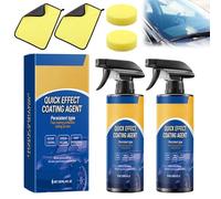 Bavooty Polish Auto Rimuovi Graffi, Nano Ceramica Rivestimento Spray,Lucidante auto Rivestimento Spray,Quick Effect Coating Agent,Riparazione e lucentezza istantanea,per auto,120ml,2pcs