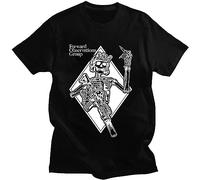 BAWANG Forward Observations Group Skeleton GBRS T-Shirt Vintage Cotton Men Tee Shirts Tops Retro Punk Horror Skull T Shirts Tops Black