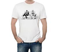 BAWCN VASH Nicholas Wolfwood Trigun Anime Manga Printed Cotton Men's T-Shirt Top Tee White M