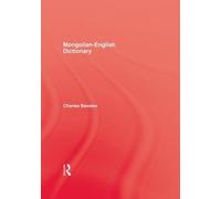 Bawden Mongolian English Dictionary (Tascabile)