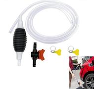 Baweilder Multifunction Liquid Sucker, 2024 Upgraded Manual Fuel Transfer Pump Gasoline Transfer Pump, Manual Fuel Transfer Pump Gasoline Siphone Hose, Siphon Hand Pump (3 M)
