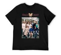 BAWUN Falcon Crest 80s TV Series Logo Retro Vinta Hipster Unisex T Shirt Colour26 XL