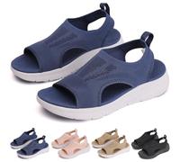 BAWUTZ Sandali ortopedici Traspiranti da Donna, Sandali Sportivi ortopedici con Cinturino Posteriore Lavabili Estivi, Sandali ortopedici in Rete Traspirante con Suola Morbida Scarpe Casual (36,Blau)
