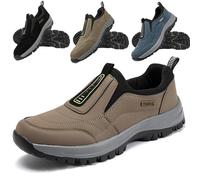 BAWUTZ Scarpe da trekking ortopediche Hatme, scarpe da trekking ortopediche da uomo di Hartmann, scarpe slip-on traspiranti, antiscivolo, resistenti all'abrasione per donna e uomo (43,Khaki)