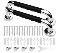 Baxcdyswe 2 Pezzi 30cm Maniglia Doccia Anziani, Antiscivolo Maniglia Bagno Acciaio Inox 304, Maniglione Bagno Disabili di Sicurezza, Maniglie Ausilio per il Bagno, Adatta per Anziani, Gravida, Bambini