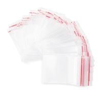 Baxcdyswe 200 Pezzi Bustine Trasparenti Richiudibili, 40 × 60 mm Sacchettini Trasparenti Alimenti, Buste Plastica Richiudibili Zip, Ziplock Bags Chiusura con Cerniera, Applicano a Cucina, Ufficio
