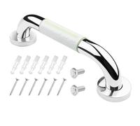Baxcdyswe 30cm Maniglia Doccia Anziani, Antiscivolo con Luce Fluorescente Maniglione Bagno Disabili, Doccia in Acciaio Inossidabile & ABS per Anziani, Gravida, Bambini, Persone Mobilità Ridotta