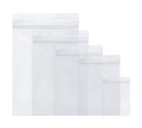 Baxcdyswe 500 Pezzi Bustine Trasparenti Richiudibili, 5 Misure Sacchettini Trasparenti Alimenti, Buste Plastica Richiudibili Zip, Ziplock Bags Chiusura con Cerniera, Applicano a Cucina, Ufficio