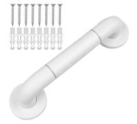 Baxcdyswe Maniglia Doccia Anziani, 30 cm Maniglione Bagno Disabili, Maniglioni per Anziani In Acciaio Inossidabile, Bianco Nylon Antiscivolo Maniglie Doccia per Bambini, Disabiliti, Gravida