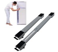 Baxcdyswe Rotelle per Spostare Mobili, Supporto Lavatrice Asciugatrice, Regolabile Base per Lavatrice, Sposta Mobili con Ruote, Carrello Lavatrice, Frigorifero Fino a 300 Kg 24 Ruotes Base (Grigio)
