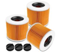 Baxcdyswe Set di 3 Filtro a Cartuccia di Ricambio, Cartucce Filtranti per Kärcher WD3 Premium, WD2, WD3, WD3P, MV2, MV3, Filtro di Ricambio per Aspirapolvere Kärcher 6.414-552.0/64145520