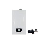 Baxi Caldaia A Condensazione Luna Duo-Tec E 24 kW Metano/GPL Completa Di Kit Scarico Fumi con Defangatore in Omaggio ADATTATORE SDOPPIATO