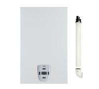 Baxi Scaldabagno a Gas Metano 14 Lt/min Camera Stagna Tiraggio Forzato Acquaprojet Blue 14Fi AM BLUE - A7841351 + Kit fumi Coassiale