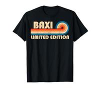 BAXI Surname Retro Vintage 80s 90s Birthday Reunion Maglietta