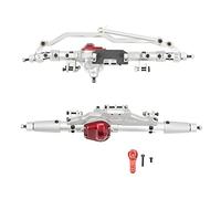 Baxnore 1/10 Front Rear Axle Aluminium Alloy RC Car Replacement Parts for Wraith RR10 90048 High Performance Upgrade Accessory Silver Color 275mm Front 270mm Rear Axle Length