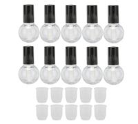 Baxnore 10 tubi vuoti per lucidalabbra 5 ml contenitori ricaricabili a sfera per regali di trucco lucidalabbra fai te bottiglie di plastica adatte ai viaggi con tappo antiscivolo