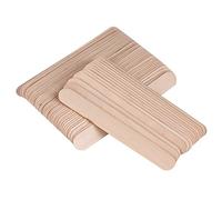 Baxnore 100 pezzi bastoncini per ceretta in legno spatole applicatori abbassalingua lisci per salone di casa uso professionale sicuro 15 cm 1,8 cm 100 conteggi