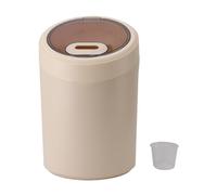 Baxnore 12,5 kg di contenitore di stoccaggio di riso con tazza di misurazione, grande bidone del distributore di grani sigillati in plastica, organizzatore di dispensa da cucina er (Panna bianca)