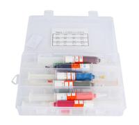 Baxnore 12 pezzi kit di pasta di lucidatura, cera oleosa abrasiva con scatola di stoccaggio per finitura di precisione in metallo, cera, materiale di sabbia, taglio forte a basso c