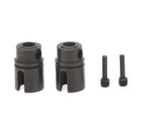 Baxnore 2 pezzi Accoppiatore trasmissione centrale RC Coppa trasmissione congiunta Acciaio premium Durevole Basso attrito Guida stabile Migliora le prestazioni per LOSI 1/10 TENACI
