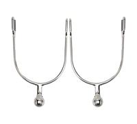 Baxnore 2 Pezzi Speroni da Cavallo da Donna Speroni Western in Acciaio Inossidabile con Sfera a Rullo per Stivali da Equestre Amanti dell'Equitazione per Allenamento di Cavalli e C