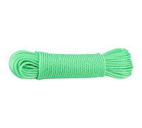 Baxnore 20 m Clothesline Cord, Heavy Duty Laundry Rope, Weatherproof Non Slip Strong Drying Line for Indoor Outdoor Camping Garden Travel (green)
