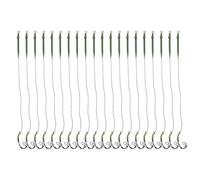 Baxnore 20 Pezzi Ami da Pesca con Spinato Premium Ami da Carpa in Acciaio Inossidabile con Linea Treccia per Attrezzatura da Pesca con Pesci Grossi Verde Taglia 2#4#6#8# (6#)