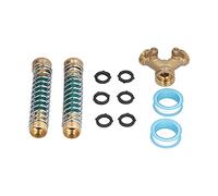 Baxnore 3/4 inch Thread Hose Splitter, Solid Brass Construction with Leakproof Seals, Anti Kink Protectors for Garden Outdoor Watering Systems