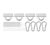 Baxnore 304 Kit sospeso per amache in Acciaio Inossidabile, Supporto per soffitto a Parete con Piastre, Ancoraggio di Swing di Yoga sostitutivo per Installazione Esterna Interna