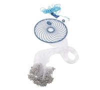 Baxnore 360 cm che lancia pesca a mano Net High Strength Cycle Cycle Chain Cash per attrezzature per la pesca in esca in acqua di mare e acqua dolce