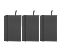 Baxnore 3pcs PU Leather A6 Notebook Set di notebook, blocco con cinturino con copertina rigida con un nastro di segnalibri, diario di chiusura elastica per il journaling degli affa (Blu) (Verde)