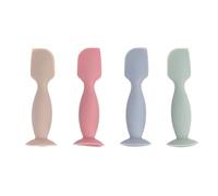 Baxnore 4 pezzi spatola per crema per pannolini in morbido silicone per neonati, applicatore per pasta di testa per cambio pannolino, delicato, non irritante per la pelle, cucchiai